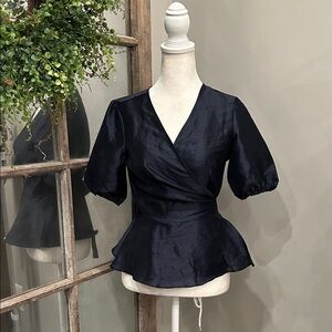 Vero Moda Midnight Blue Wrap Blouse XS